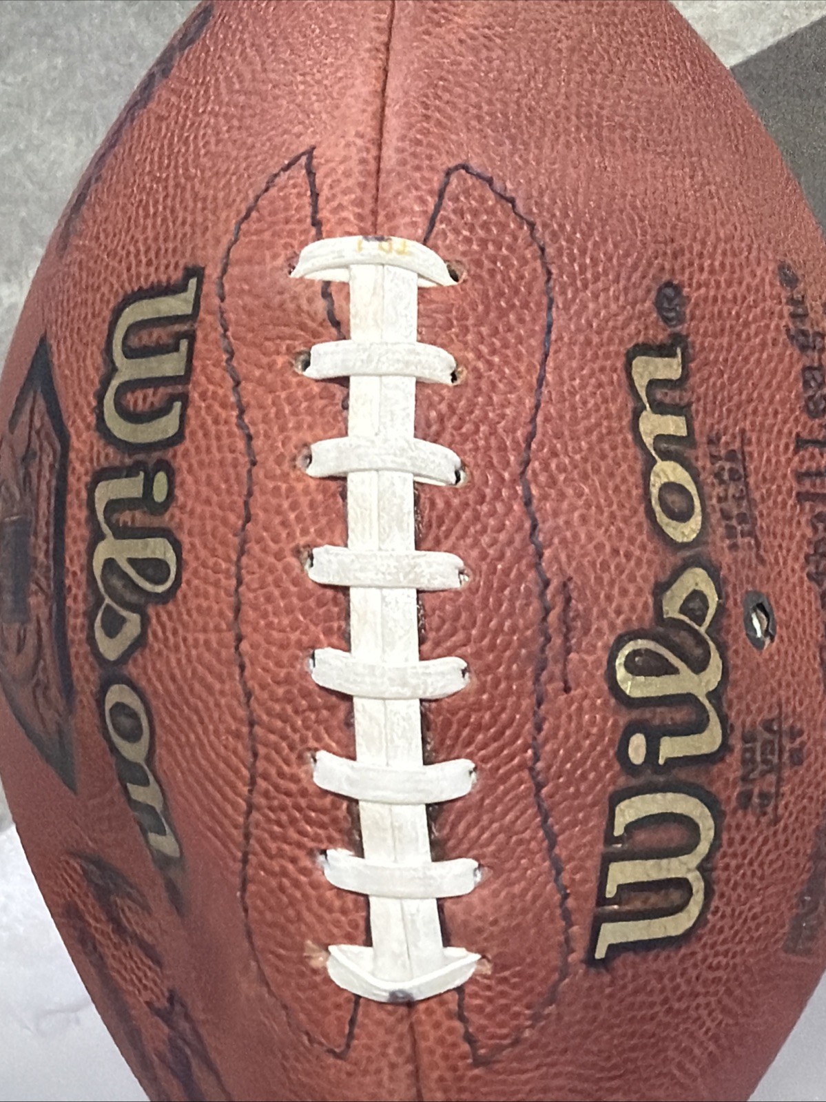 Mark Brunell GAME USED & Autographed NFL Football 1994 75th Anniv 1st Career TD