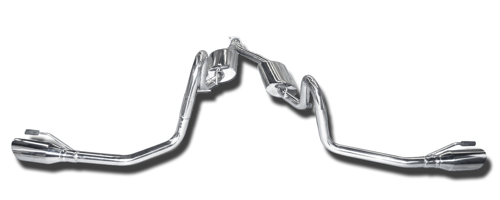 EMUSA Catback Exhaust System w/ Dual Tips for 99-04 Ford Mustang 3.8L V6