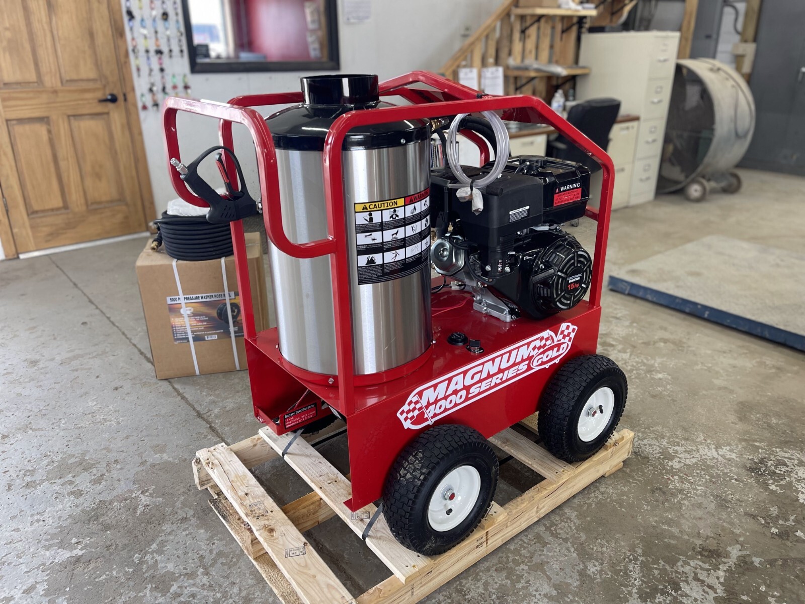 NEW - 2024 Easy-Kleen Magnum 4000 Series Hot Water Pressure Washer Diesel Burner