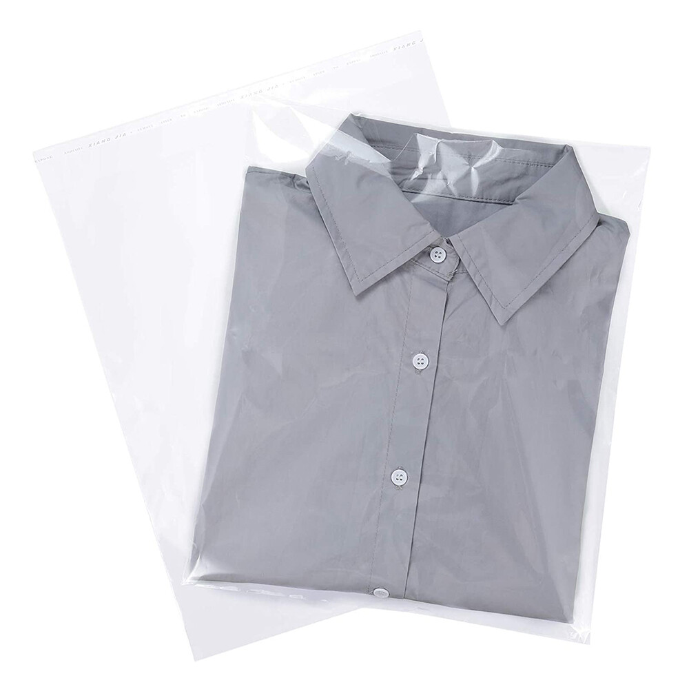 Clear Plastic Bags Resealable Self Seal Cello Bag Lip Tape Poly Apparel T-Shirt