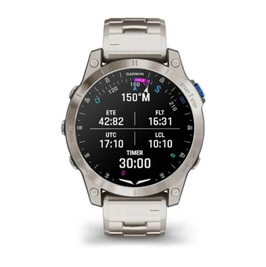 Garmin D2 Mach 1 GPS Aviator Smartwatch Titanium