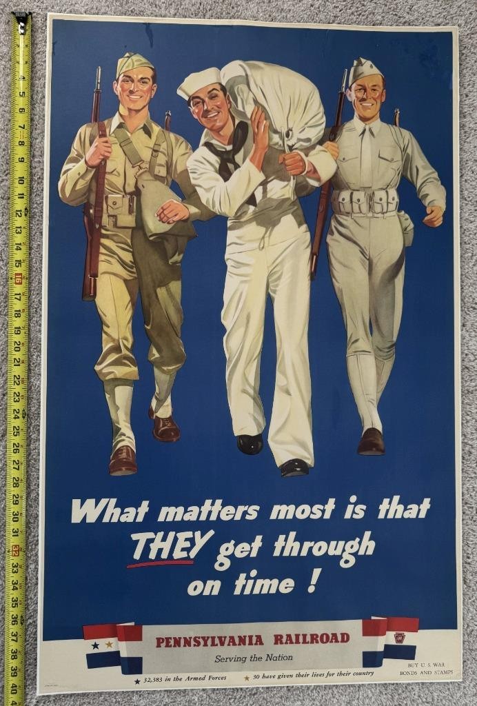 Pennsylvania RR "What matters most is that THEY get through on time" - Original