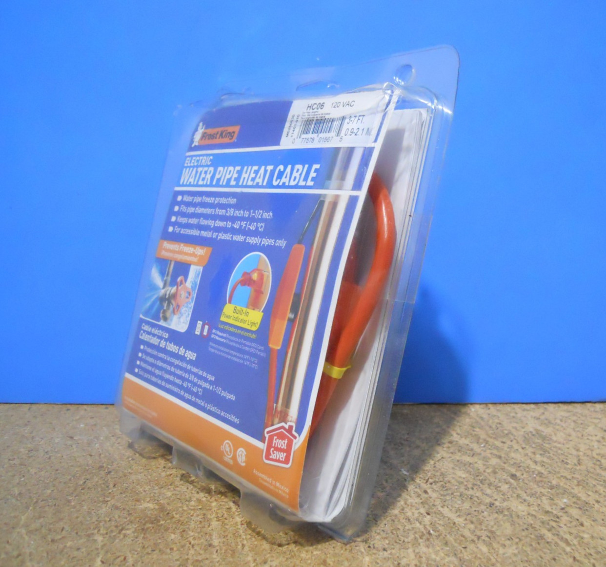 Frost King HC06 3-7FT Electric Water Pipe Heat Cable 120 VAC