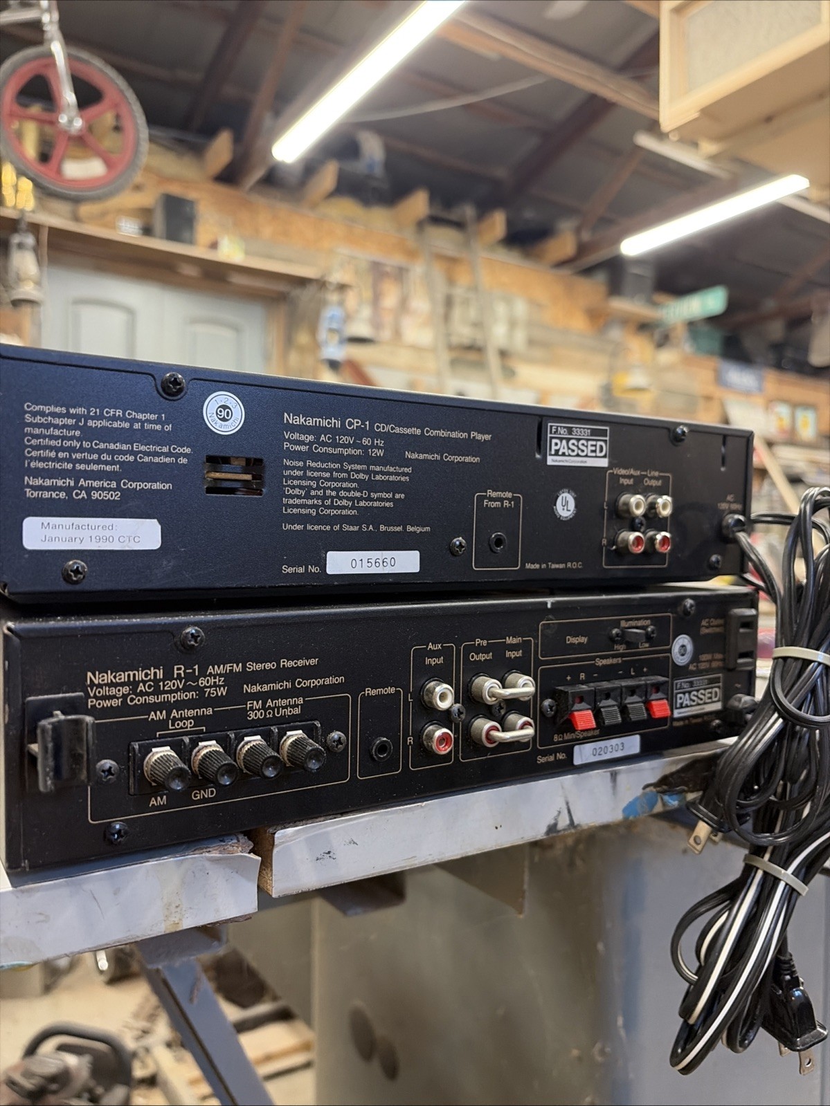 Vintage Nakamichi R-1 Stereo MICRO Receiver & CP-1 Cassette/CD