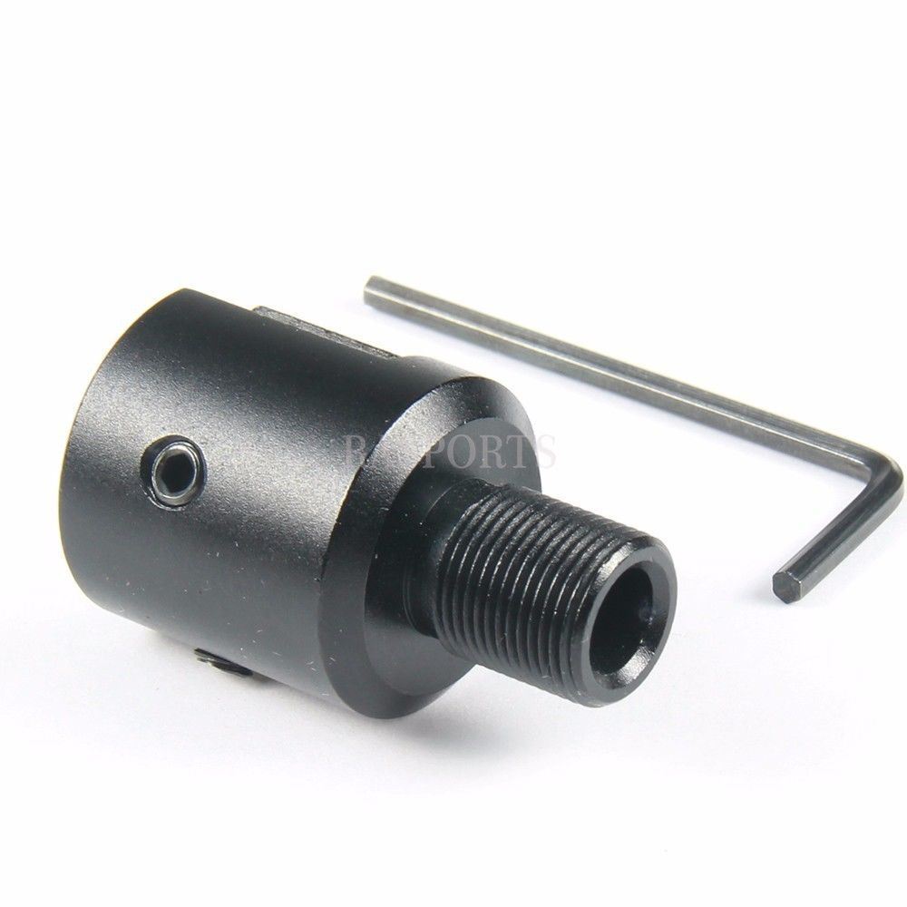 Aluminum Ruger 1022 10-22 Muzzle Brake Adapter 1/2x28 Thread, Three Lock Nut