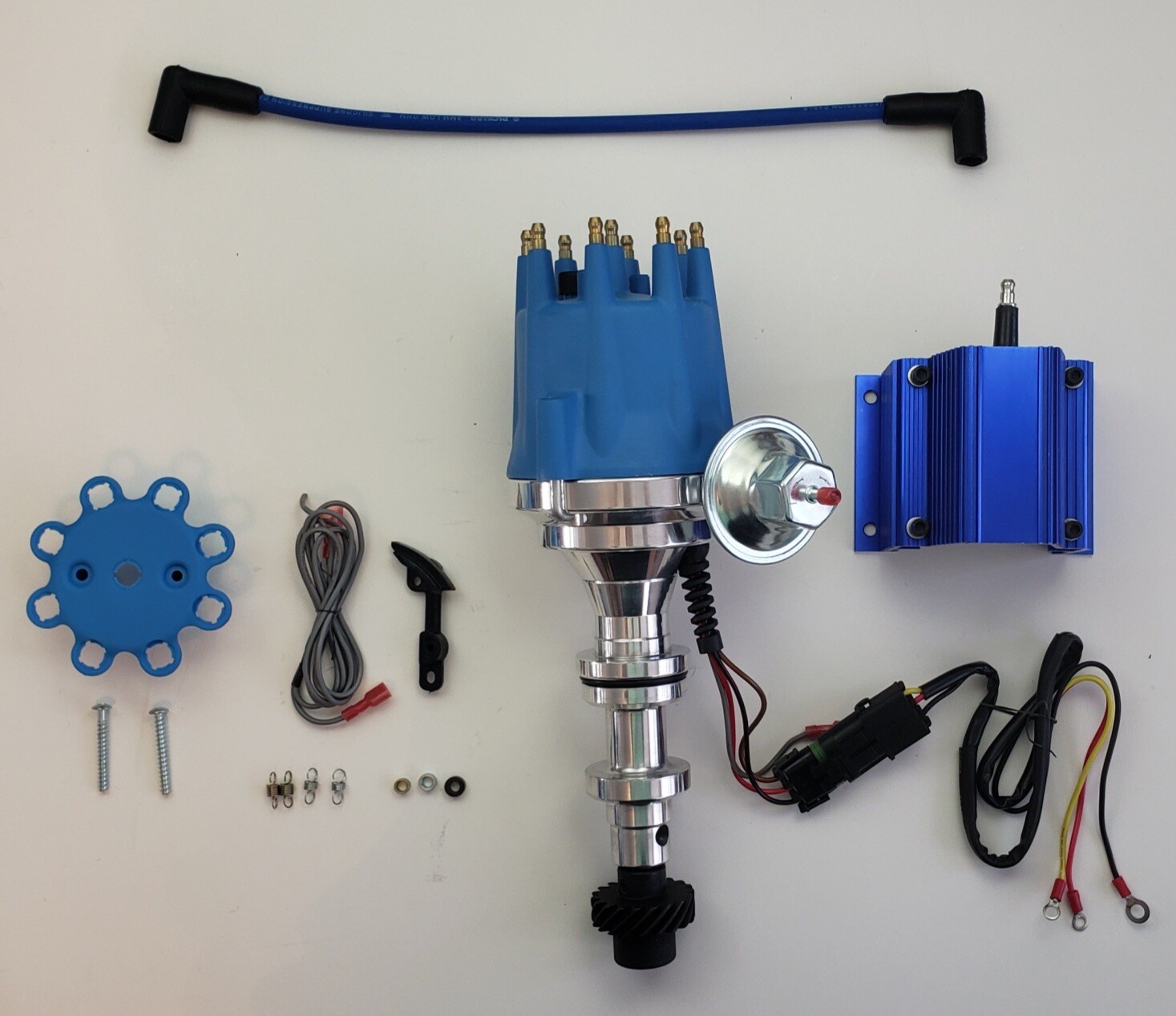 CADILLAC 390 365 331 1955-1962 SMALL CAP HEI Distributor + BLUE 50K e-CORE COIL