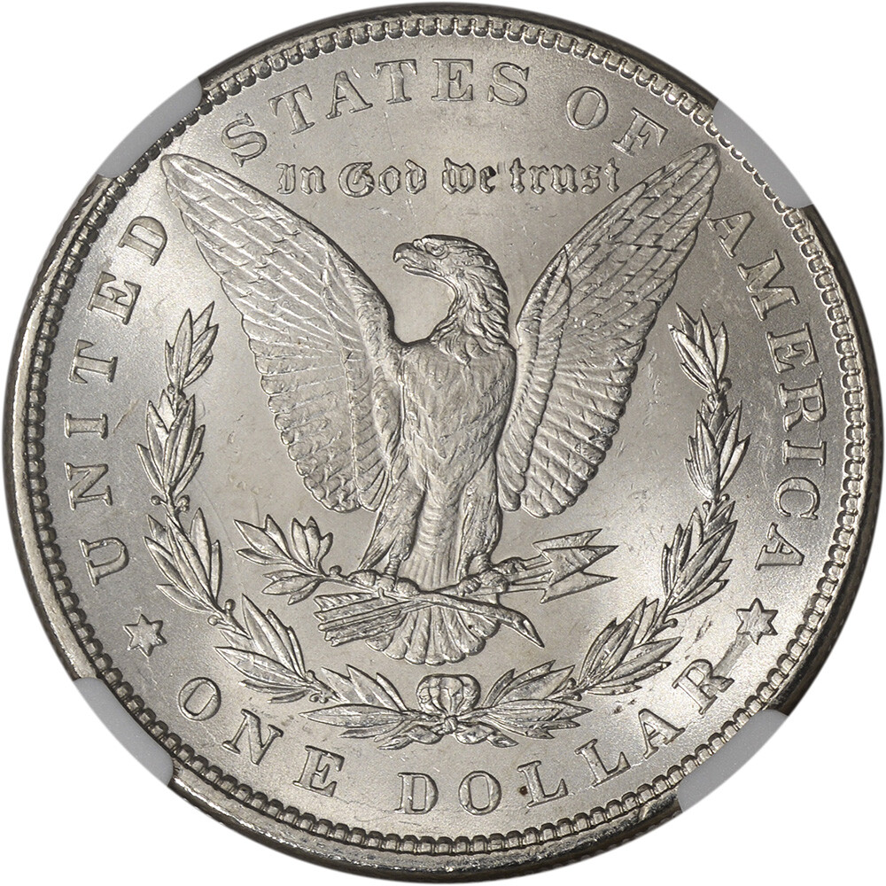 1897 US Morgan Silver Dollar $1 - NGC Brilliant Uncirculated
