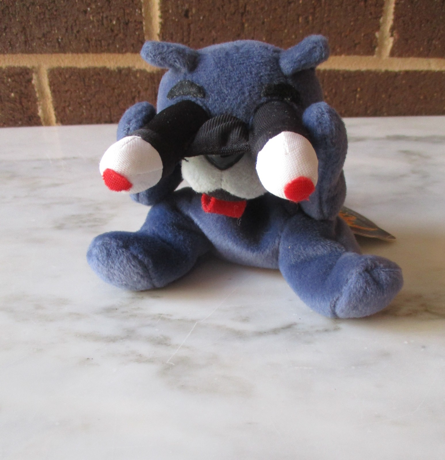 Meanies Series 2 Peeping Tom Cat Bean Bag 5" Sit Plush-Idea Factory1998 Vintage