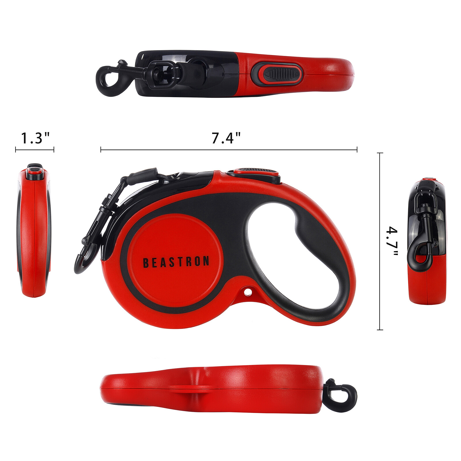 NEW Beastron Heavy Duty Retractable Dog Leash 16' Tangle-Free Best Selling