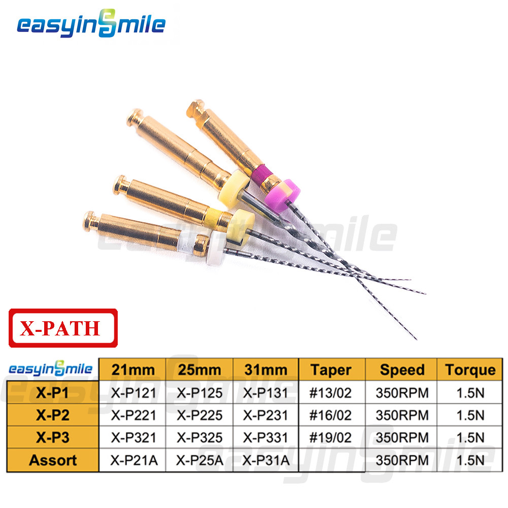 Dental NITI Endo Rotary Files Endodontic Gold Taper Files Engine Use EASYINSMILE