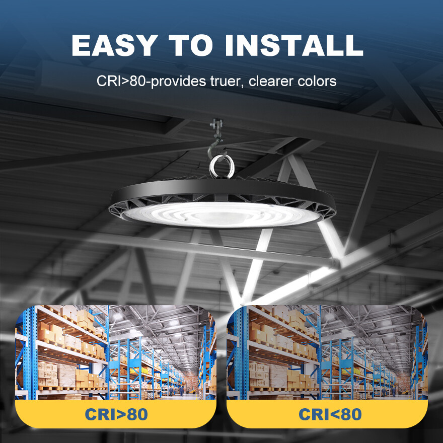 8 Pack Led UFO High Bay Light 100W Warehouse Factory Commercial Industrial Shop