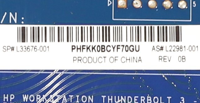 HP Workstation Dual-Port Thunderbolt 3 PCIe I/O Card P/N: L33676-001 Tested