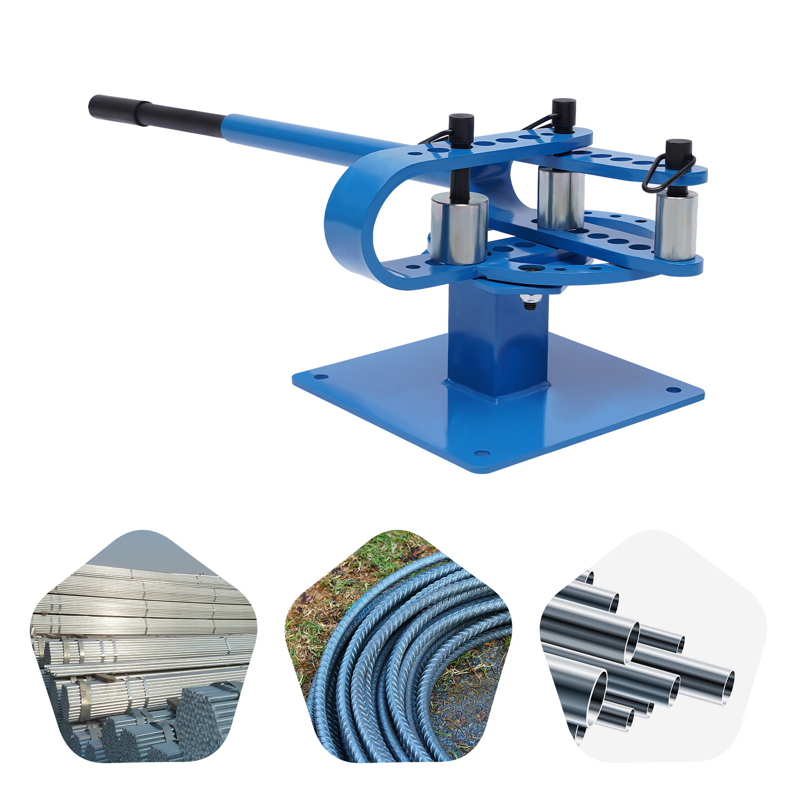 Premium Manual Pipe Bender 1''-3'' with 7 Dies for Versatile Bending