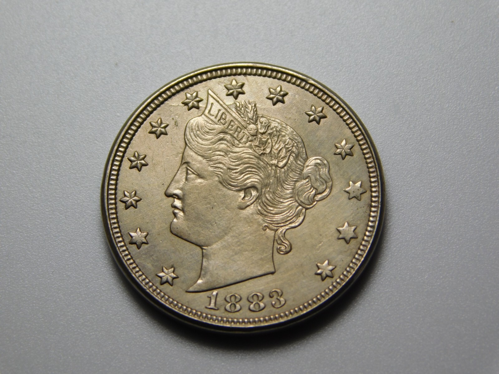 US COINS 1883 LIBERTY V NICKEL NO CENTS