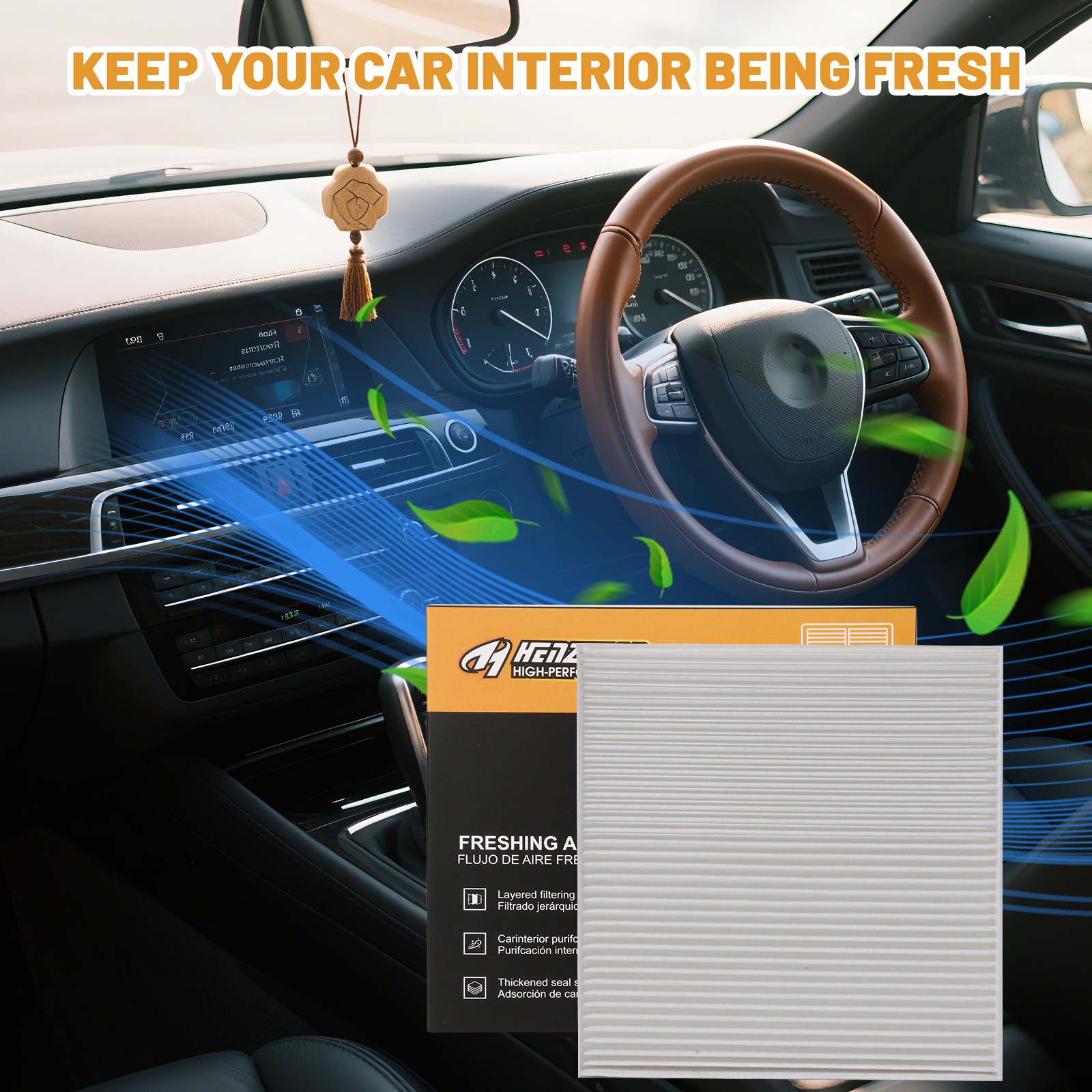 Cabin Air Filter for Toyota Tacoma 2005-2022 2.7L V6 3.5L & 4.0L