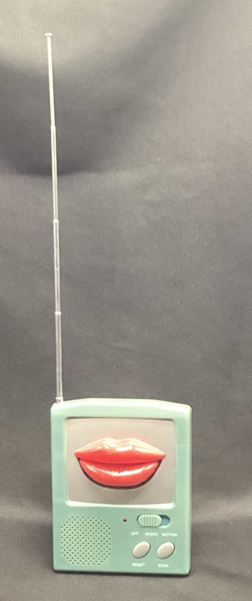 Vtg Talking FM Radio w/ Moving Mouth Lips RHD-2142, Works - ships free