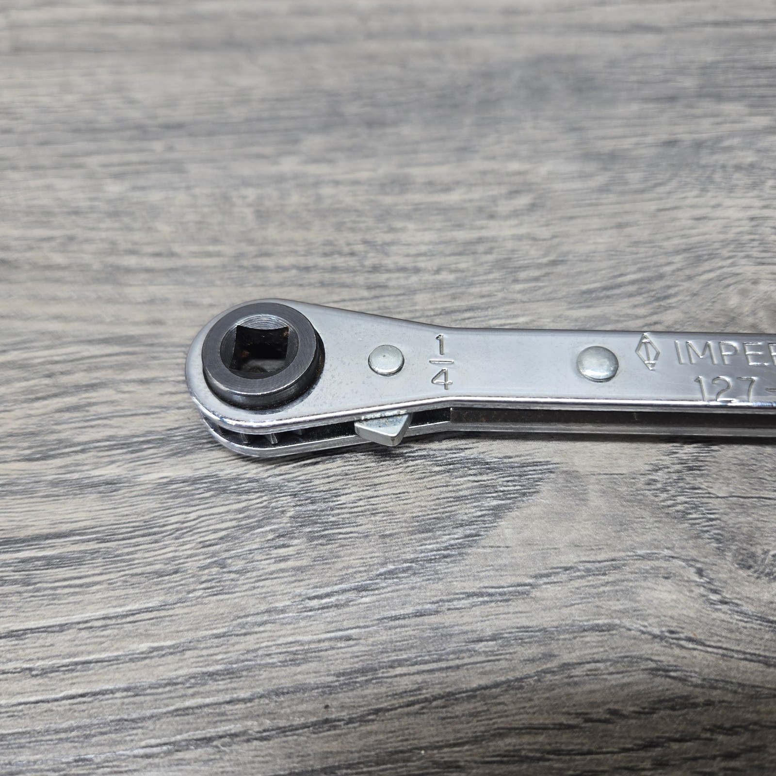 Imperial Eastman 127-C ¼ & ⅜ Refrigeration Reversible Ratcheting Wrench USA