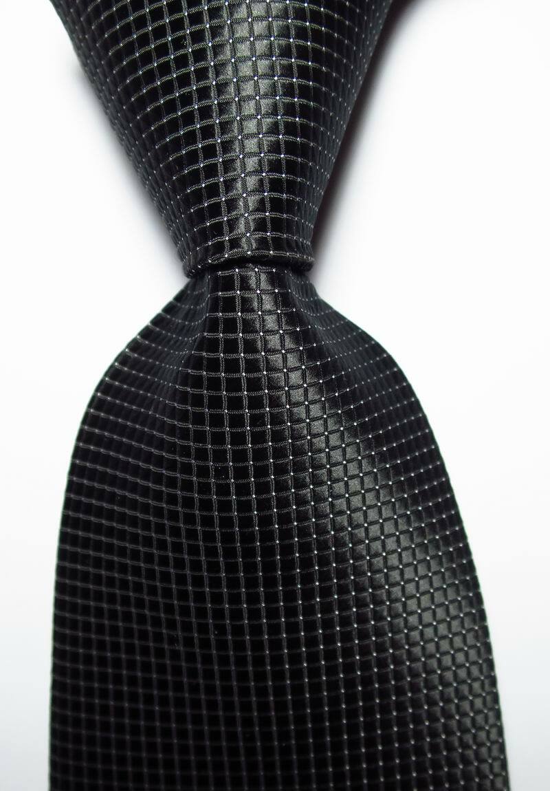 New Classic Checks JACQUARD WOVEN 100% Silk Men's Tie Necktie #12
