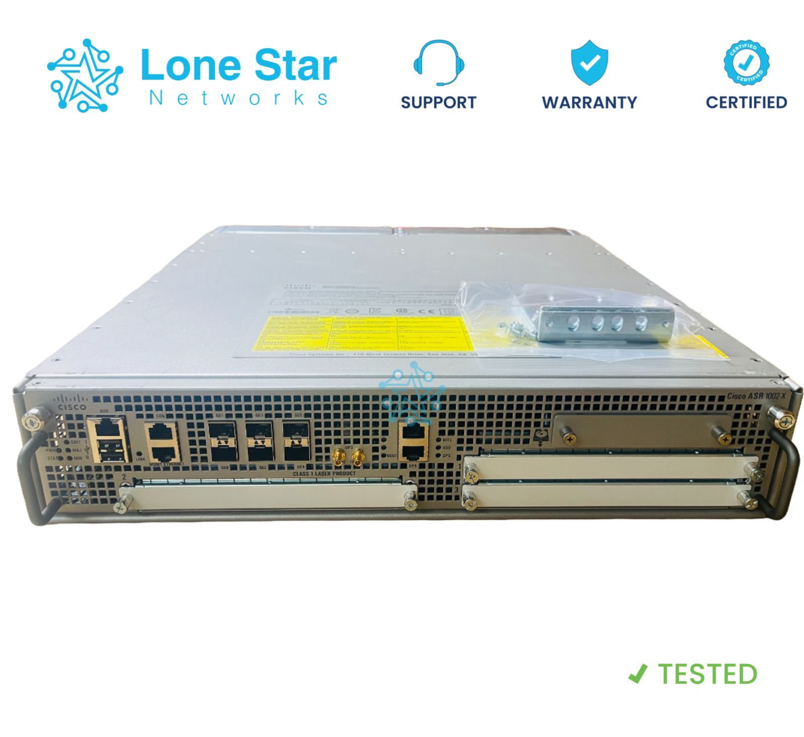 Cisco ASR1002-X ASR1000 Series Router with Dual Power Supply-Lifetime Warranty