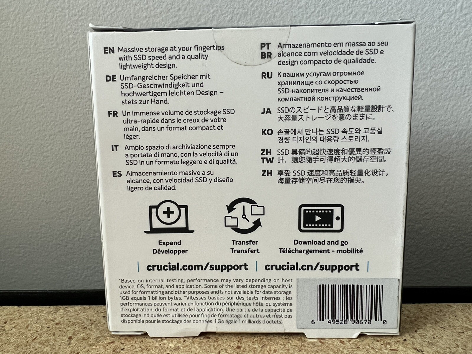 Crucial - X6 SE 2TB External USB-C/USB-A Portable Solid State Drive