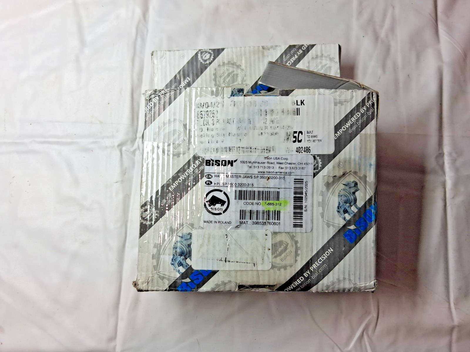 Bison Master Hard Lathe Chuck Jaw 3PC Set 7-885-312