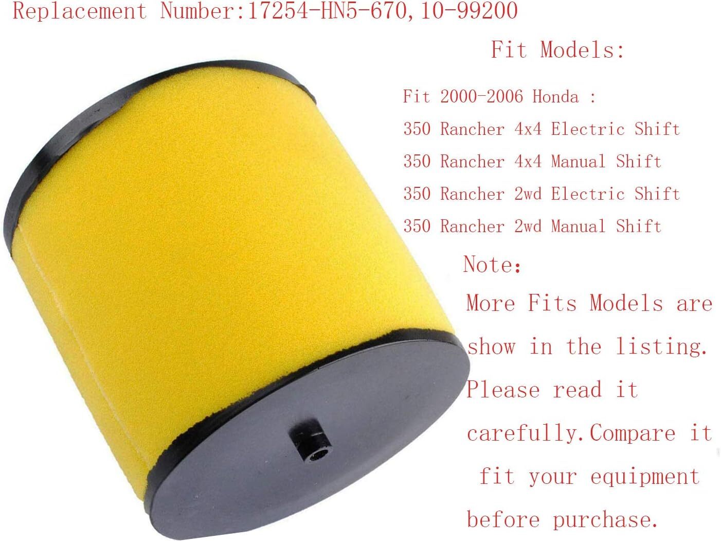 Air Oil Filter Spark Plug Tune Up Kit For Honda Rancher 350 Foreman 400 450