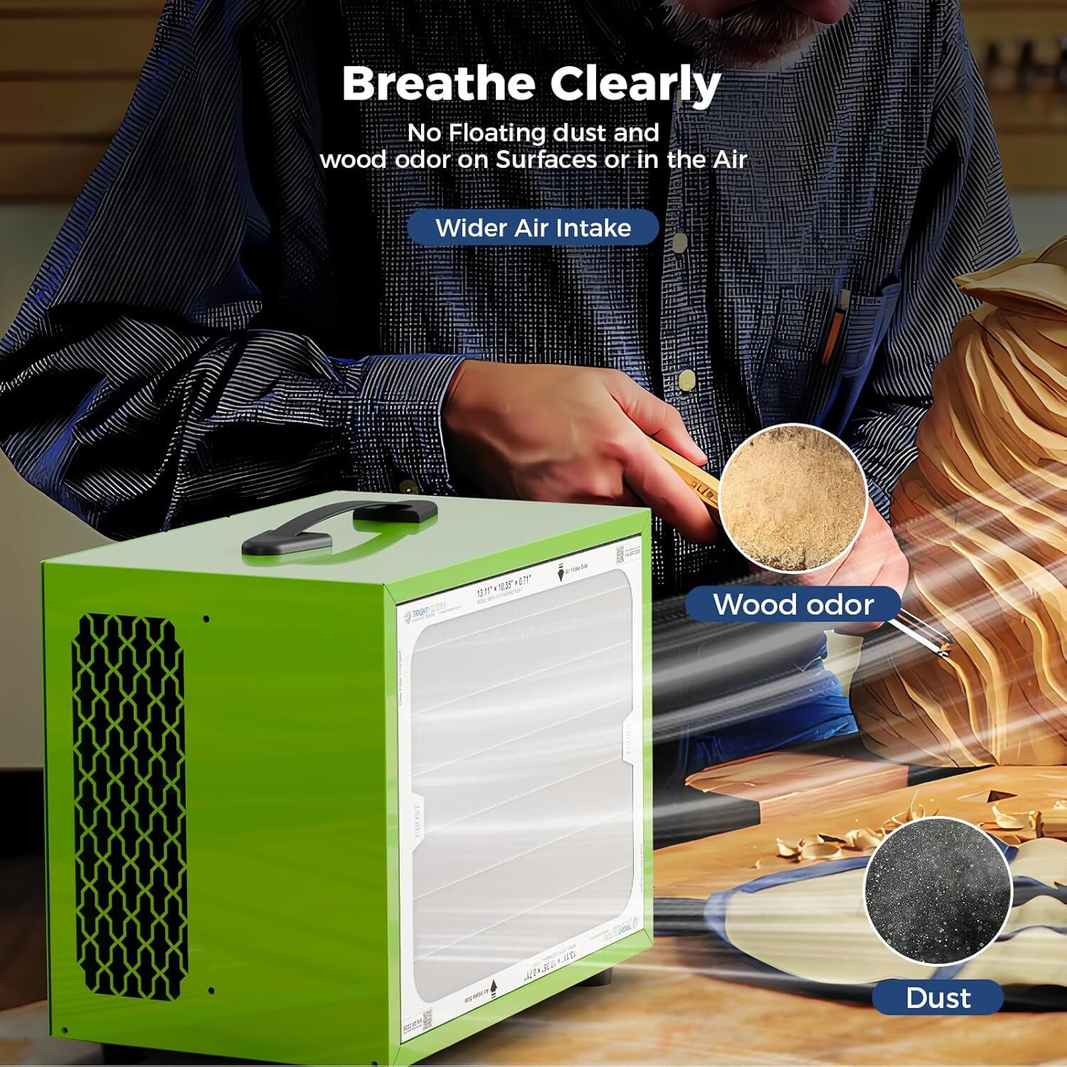 ALORAIR Purecare 780S Air Filtration Systems Dust Collectors Portable Movable