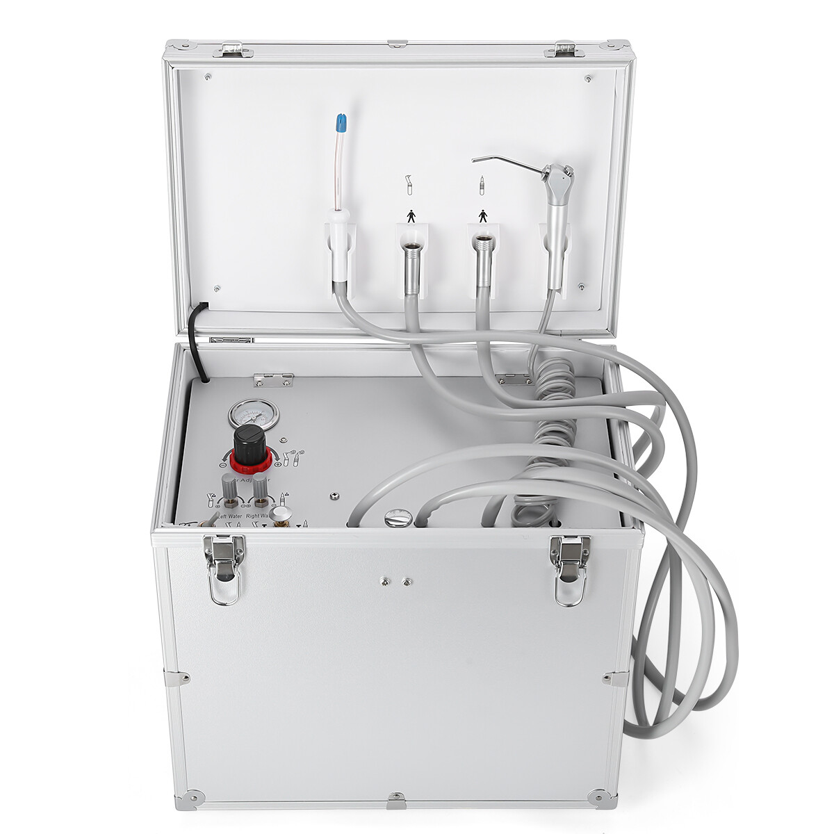 Unidad de entrega dental portatil con compresor de aire succión/silla/taburete