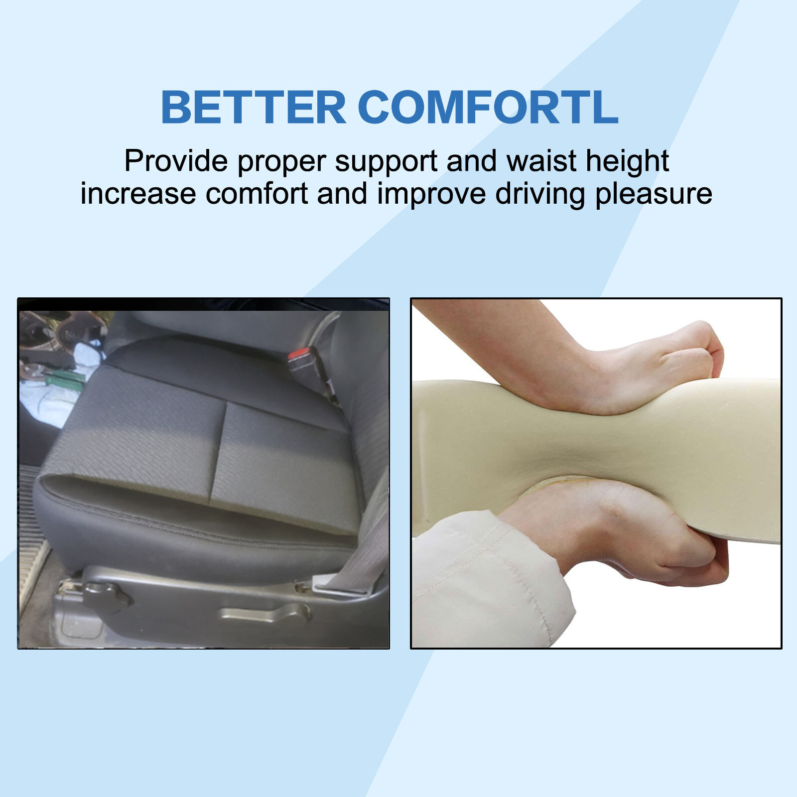 For 07-14 Chevy Silverado 1500 Driver Side Bottom Cloth Seat Cover+Foam Cushion