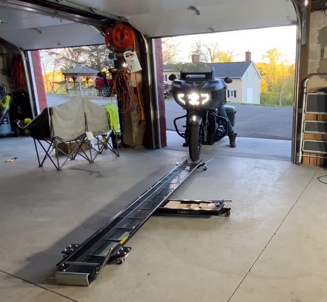 Low Profile Motorcycle Dolly Steel Swivel Casters Bike Mover Heavy Duty 1250 lb