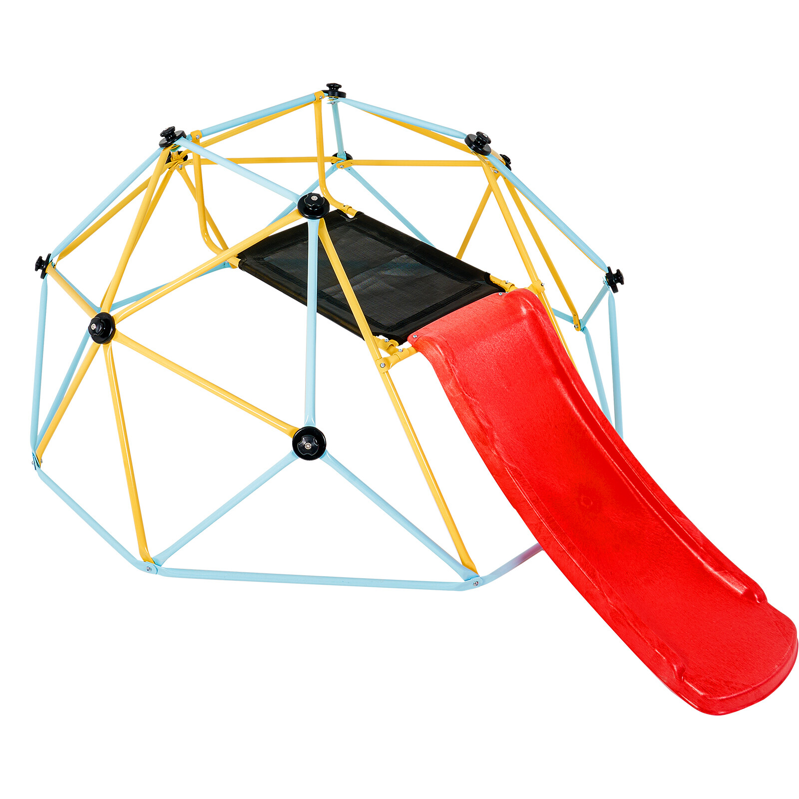 VEVOR Climbing Dome 8FT Geometric Dome Climber with Slide Jungle Gym 3-9 Years