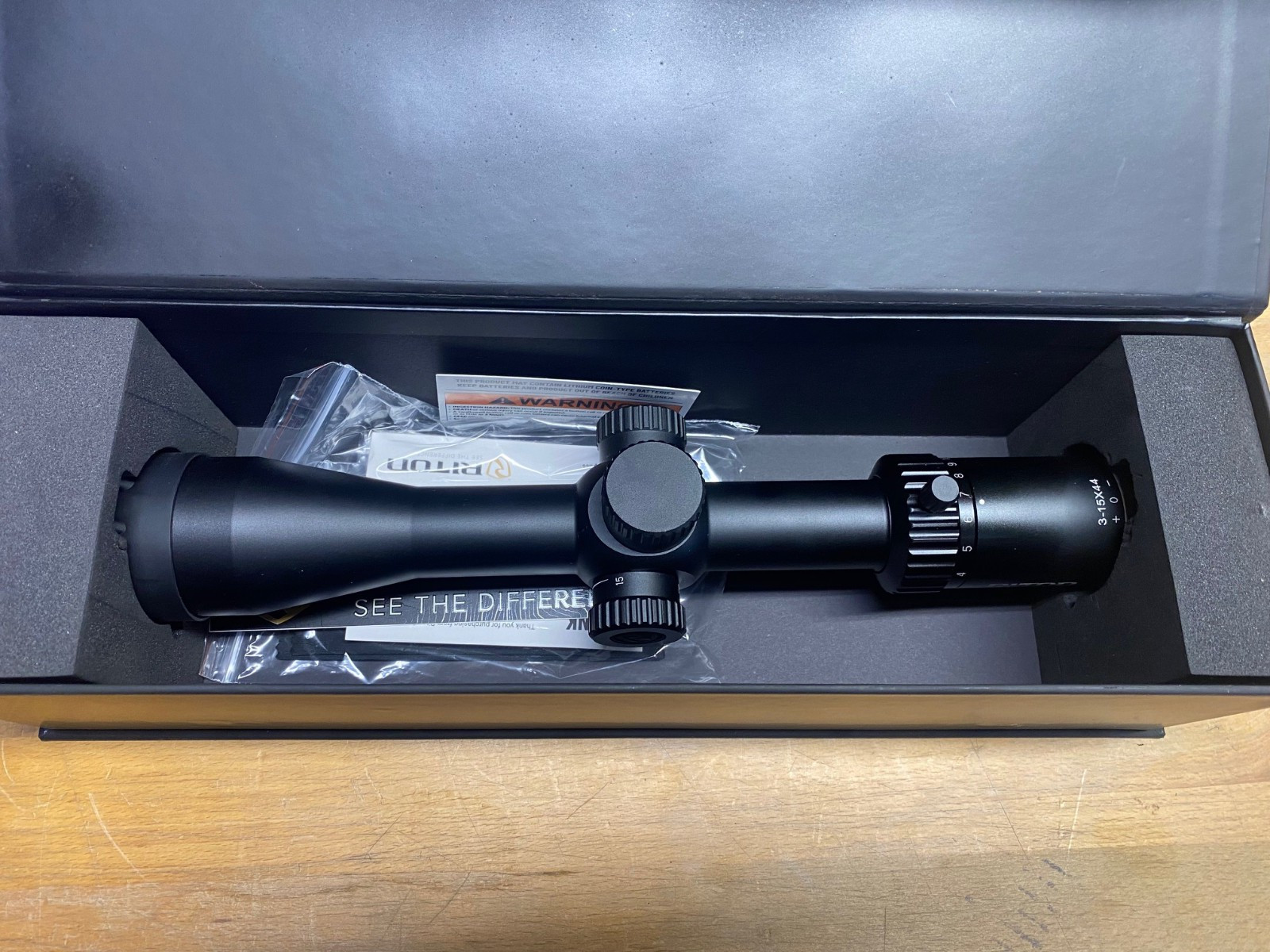 Riton X3 Series Primal Rifle Scope 3-15x44 SFP 30mm PDTR SIDE FOCUS 3P315AS