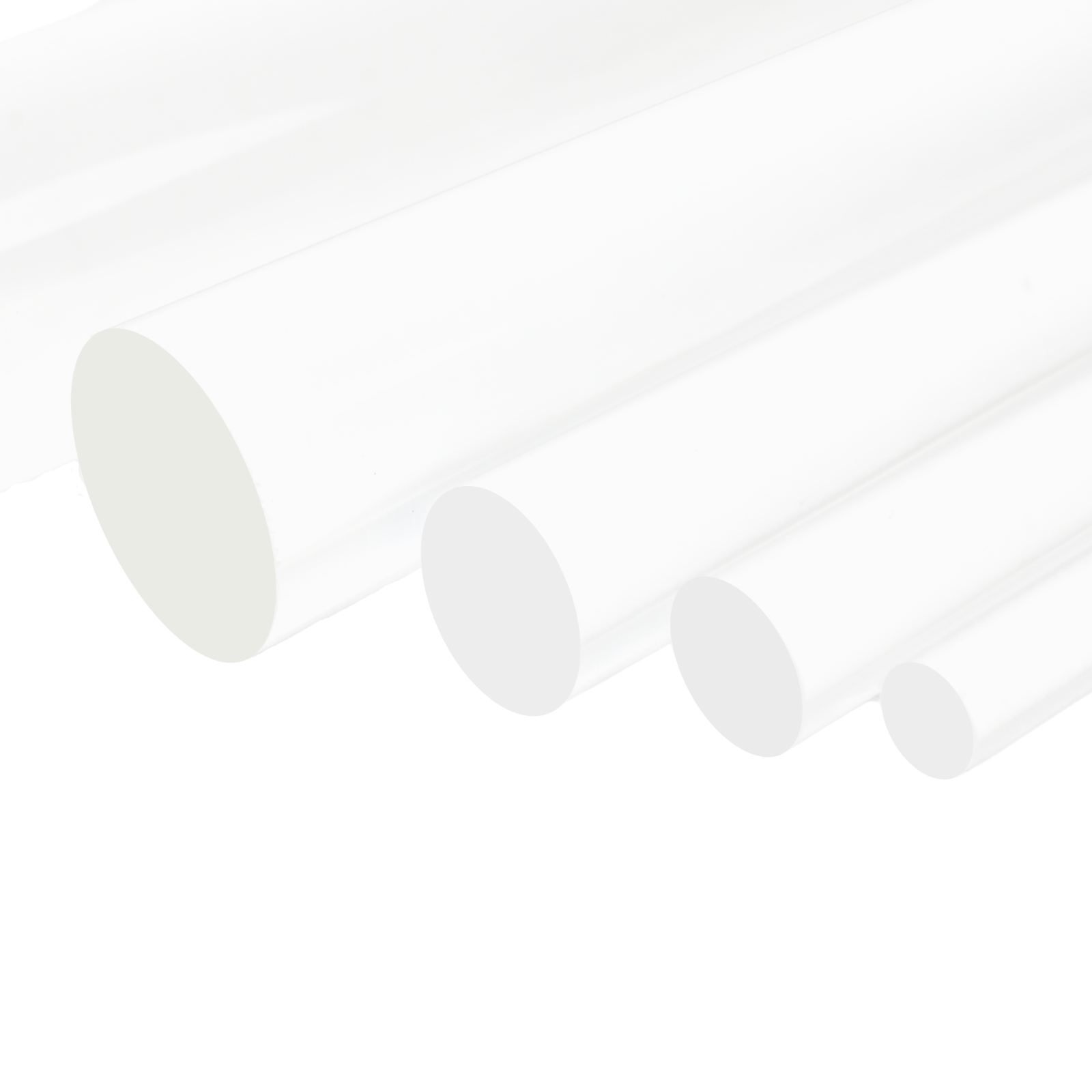 Clear Cast Acrylic Rod , Choose Size 1/4" to 4" Diameter; 1 ft. to 5 ft. Lengths