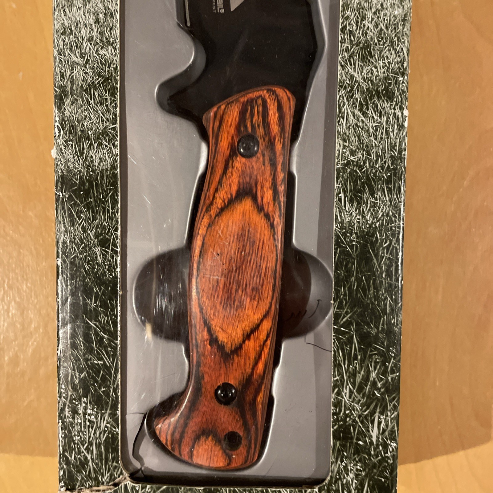 Ozark Trail Pakkawood Handle High Carbon Steel 11''Fixed Blade Hunting Knife New