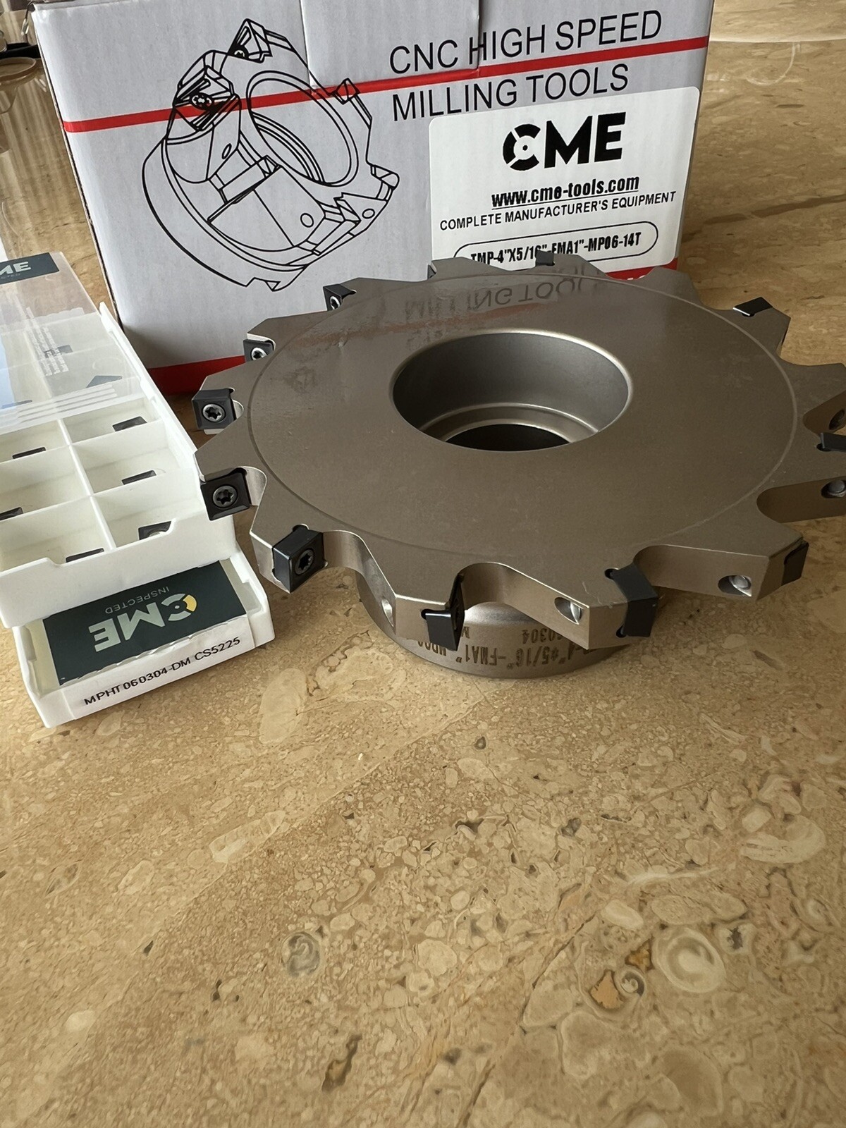 4”x5/16 Indexable Slot / Sides Milling Cutter & Extra 20 MPHT06 Inserts 506-SLOT