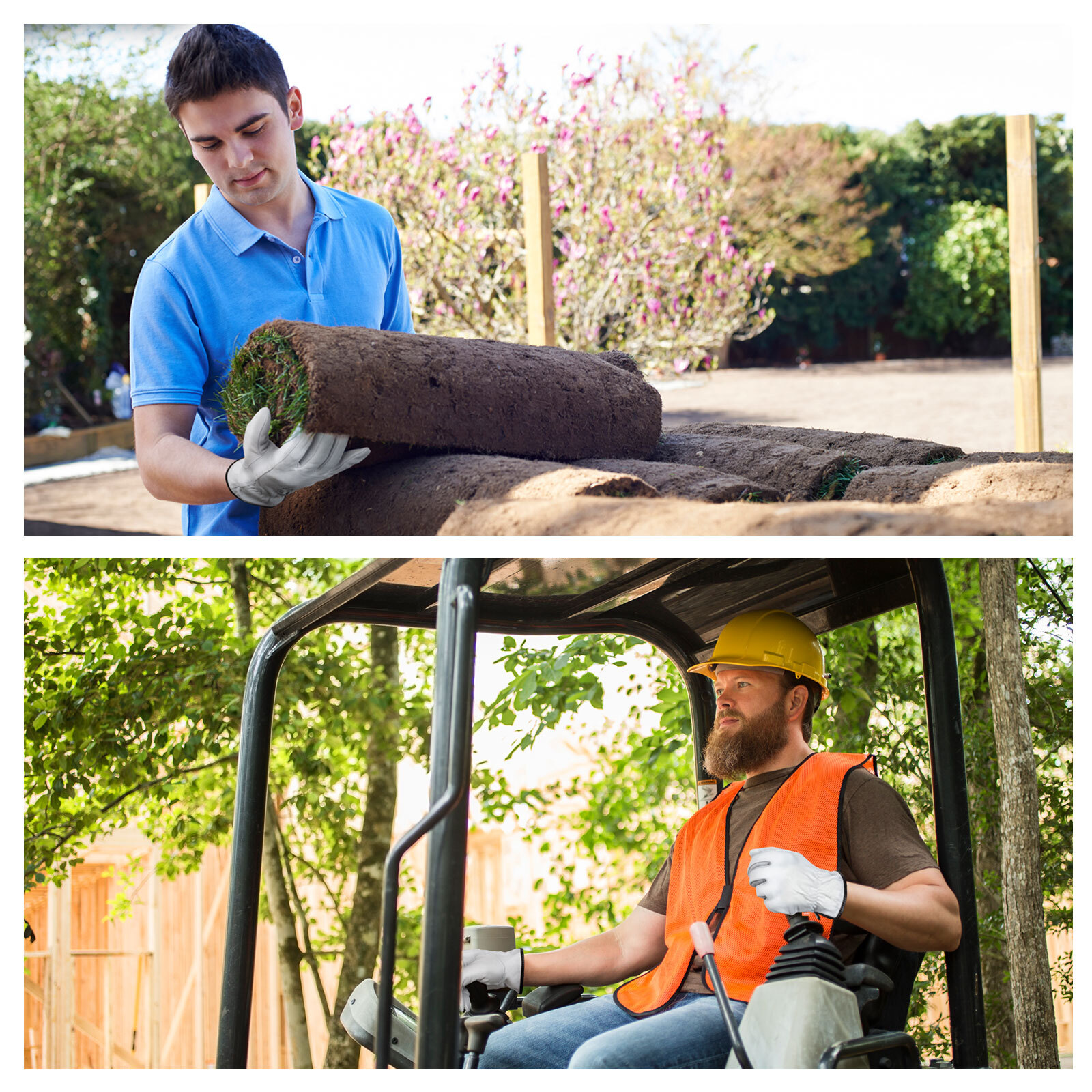 Vgo 3Pairs Unlined Top Grain Goatskin Work and Driver Gloves (GA9501)