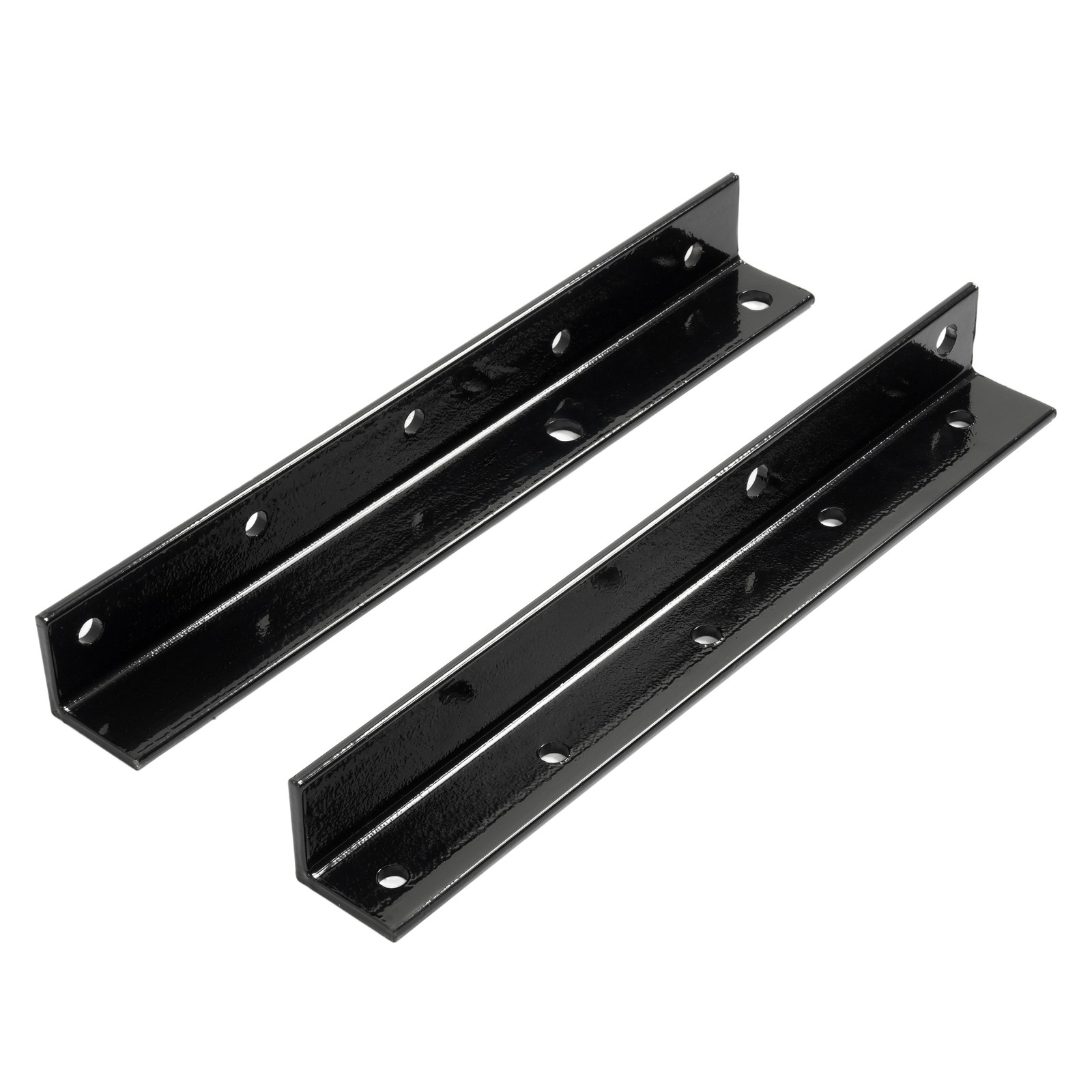 2pcs Black Battery Box Mounting Brackets For Peterbilt 375/378/379/385 1988-2010