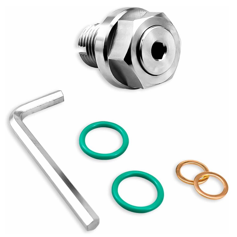 M12.1x1.5, 15mm Oversize Piggyback Oil Drain Plug Self Tapping Pan Thread Repair