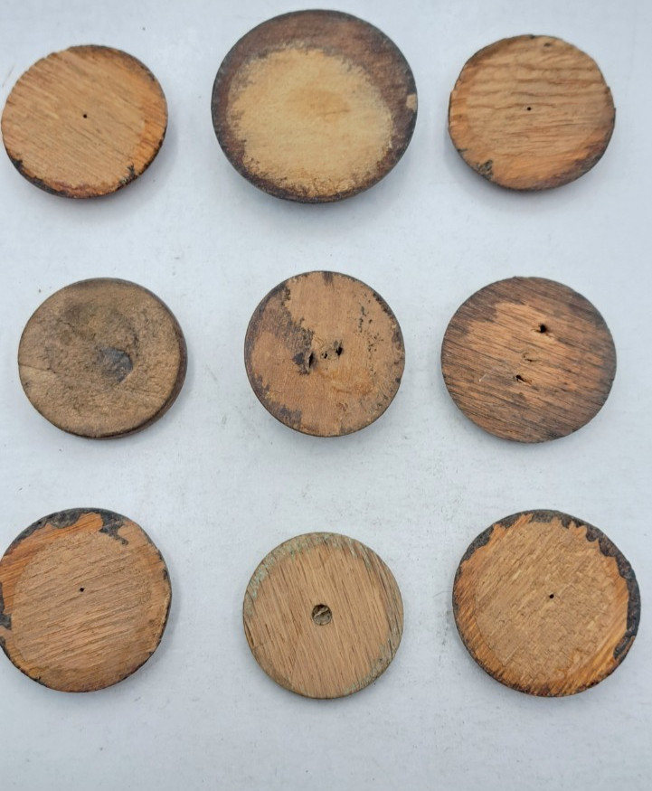 Antique Wooden Decorative Rosette Furnisher Wall Decorations Old Vintage Lot