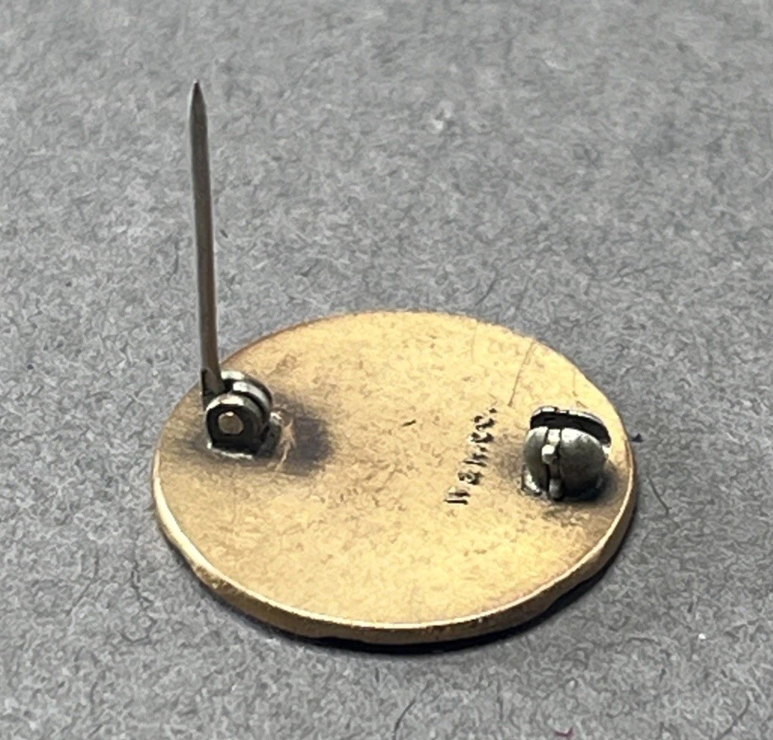 MANHATTAN PROJECT ATOMIC "A" BOMB Workers Lapel Pin Award Bronze WW2 1945