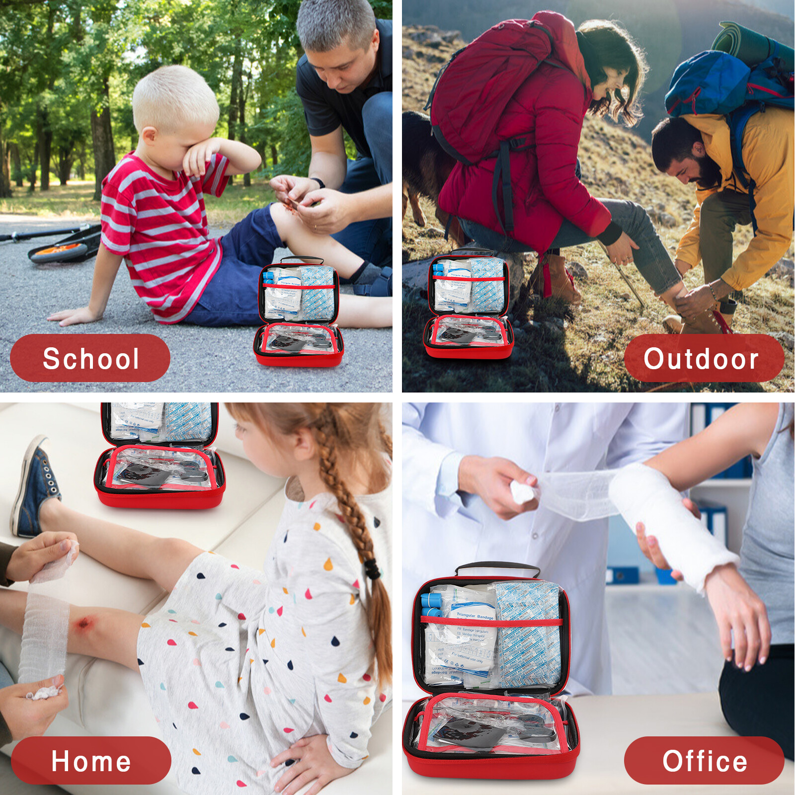 237Pc Tactical First Aid Kit Emergency Military Trauma Survival Medical Supplies