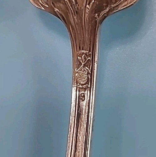 Vintage Set Of 6 A.S. CO 6" Ornate Spoons With Monogram "B" Flatware Silverware