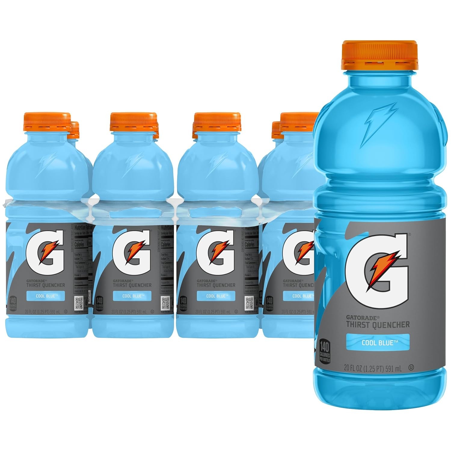 Gatorade Thirst Quencher Sports Drink 20oz Bottles, 8 Pack (Selet Flavor)