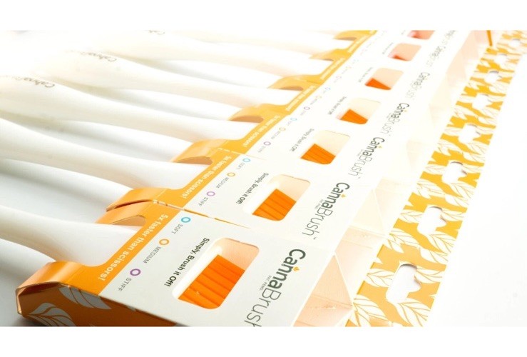 CannaBrush Trimming Brush Ergonomic Hand Brush for Leaf Removal FAST & EFFECTIVE