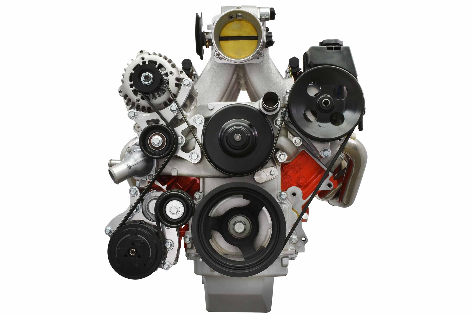 LS Truck Low Mount 6-Rib Sanden 7176 A/C Compressor Bracket