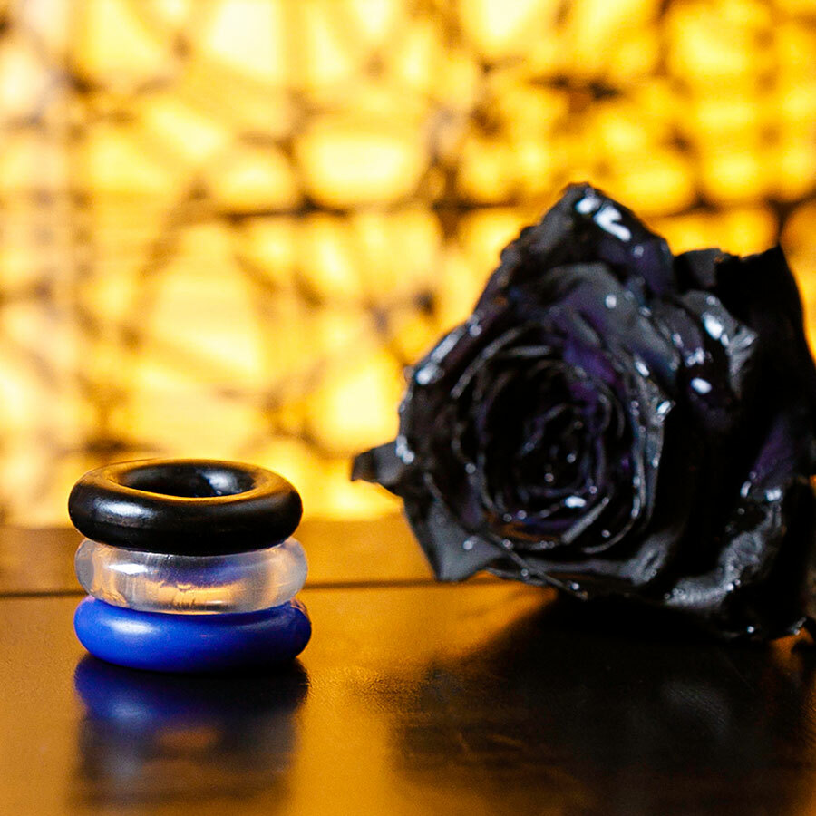 Cock Ring Stay Hard Penis Enhancer 3 Pack Erectile Dysfunction Sex Toy Men ED