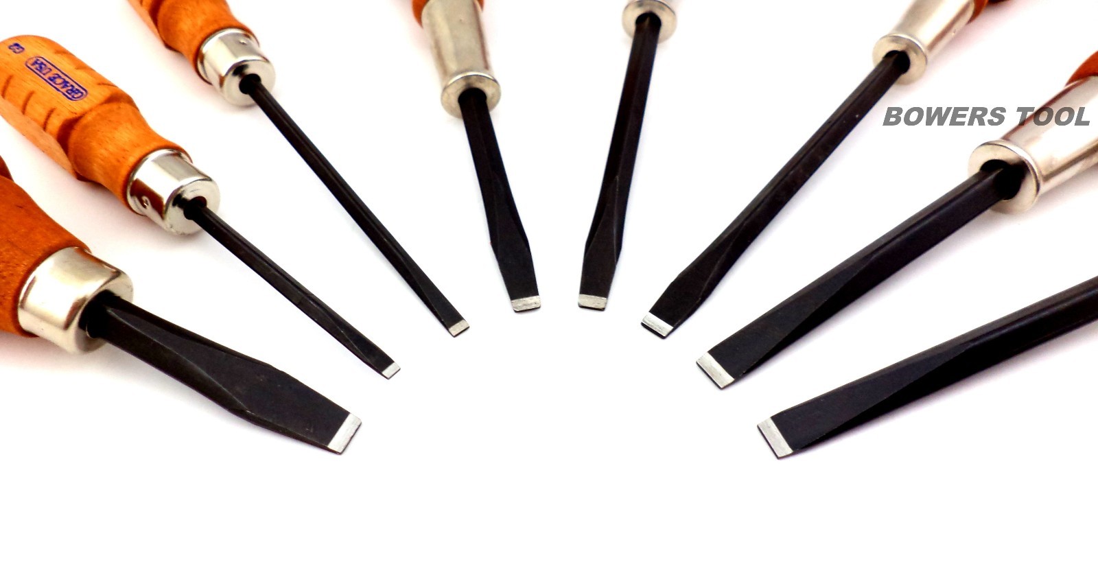 Grace 8pc Gunsmith Screwdriver Set Flat Slotted Wood Handle HG-8 USA Gun Care