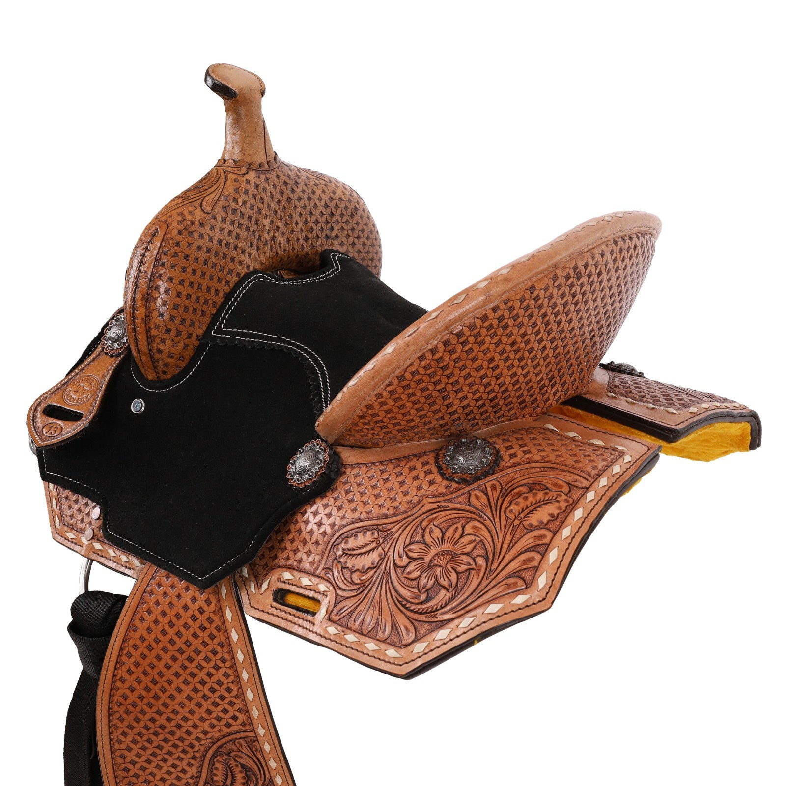 Cheyenne Spinal Relief Youth Barrel Style Saddle Tooling FQHB 12" 13" NEW