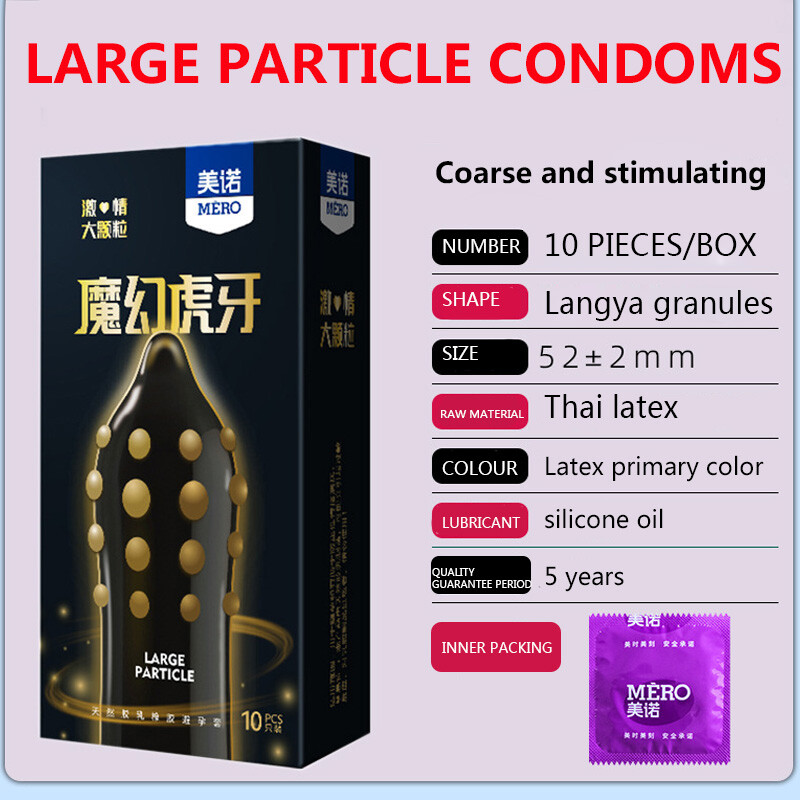 10Pcs Condoms Tight 52Mm Spike Small Size Ultra Thin Latex Condom Men Products