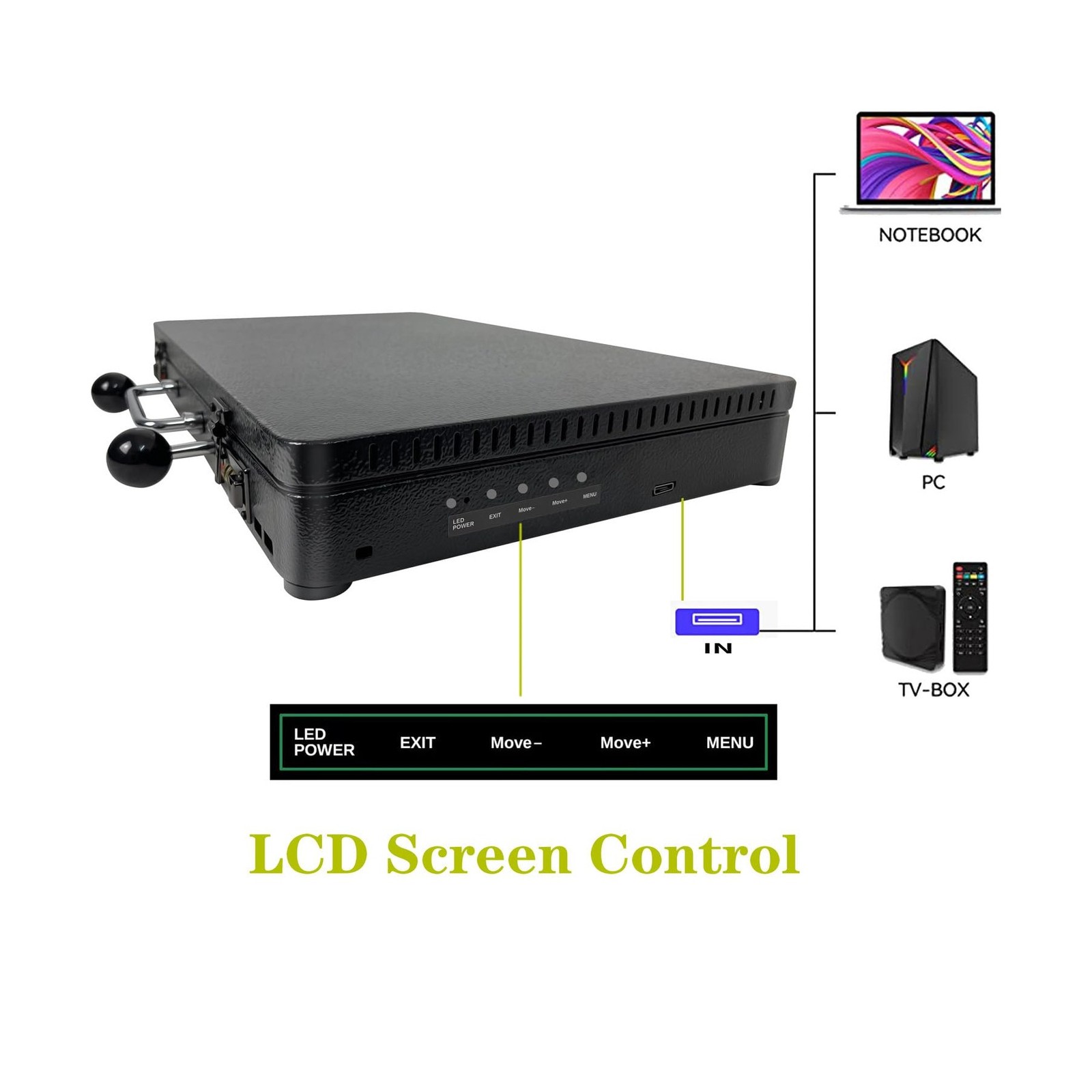 Portable 20000 in 1 Metal Box 3D Arcade Game Console, 22 inch Screen Retro El...